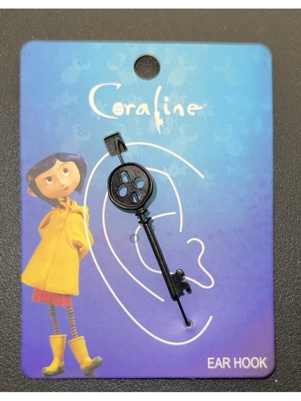 Coraline ButtonKey Ear Hook by Laika New